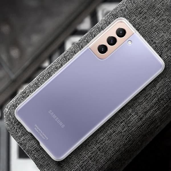Samsung Galaxy S21 Hybridfodral Stötsäkert förstärkt Original Outline vit