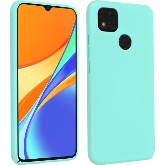 Xiaomi Redmi 9C Silikongelfodral Halvstyv Soft Touch Finish Turkos