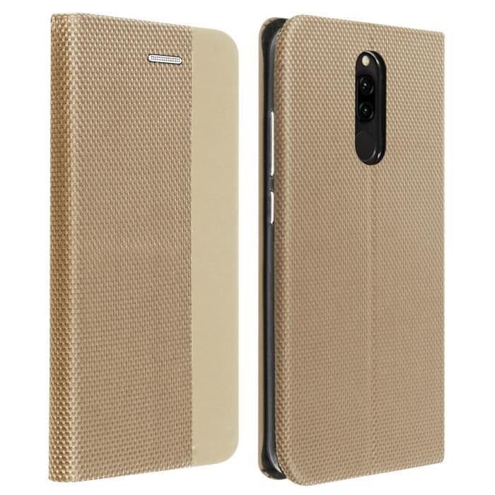 Xiaomi Redmi 8 / 8A Cover Korthållare Interiör Video Soft-touch Gyllene Gul