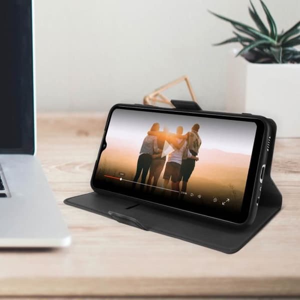 Hus - Samsung - Galaxy A41 - Fodral Folio Plånbok - Röd - Ekoleder - Videoställning