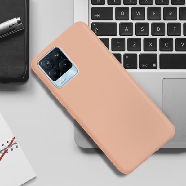 Coque - Realme - 8 Pro / 8 - Flexibel - Stötsäker - Matt Rosa