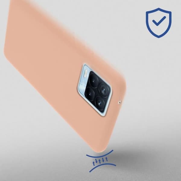 Coque - Realme - 8 Pro / 8 - Flexibel - Stötsäker - Matt Rosa