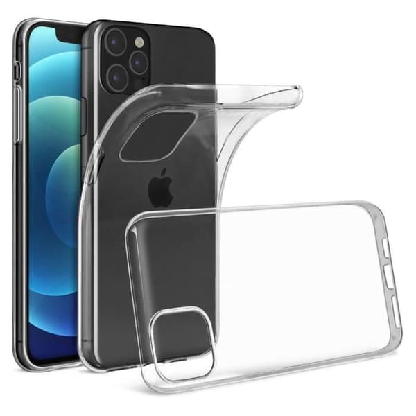 Coque iPhone 12 Pro Max - AVIZAR - Mjuk - Ultrafin - Transparent - Silikon Skydd