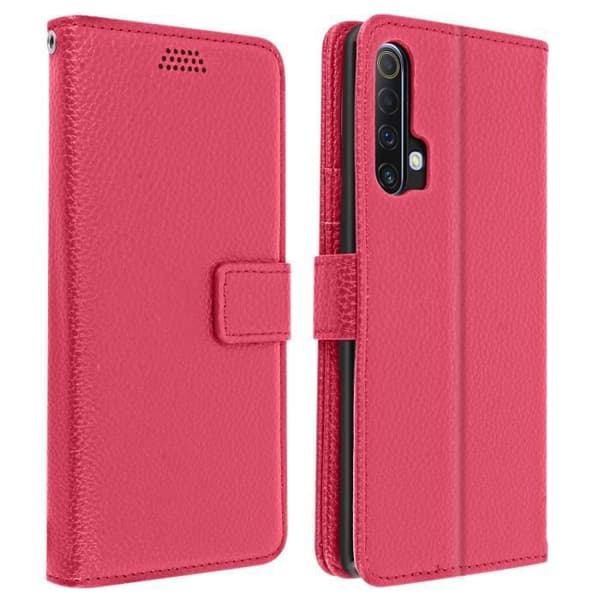 Housse AVIZAR för Realme X3 Superzoom / X50 / 6 Pro - Rosa - Silikon - Videostöd med handledsrem