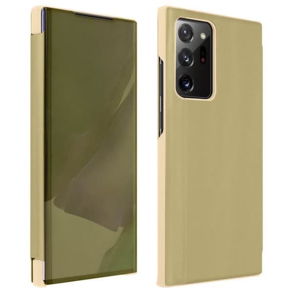 Housse Folio - Samsung - Galaxy Note 20 Ultra - Spegel - Genomskinlig lock - Videostöd