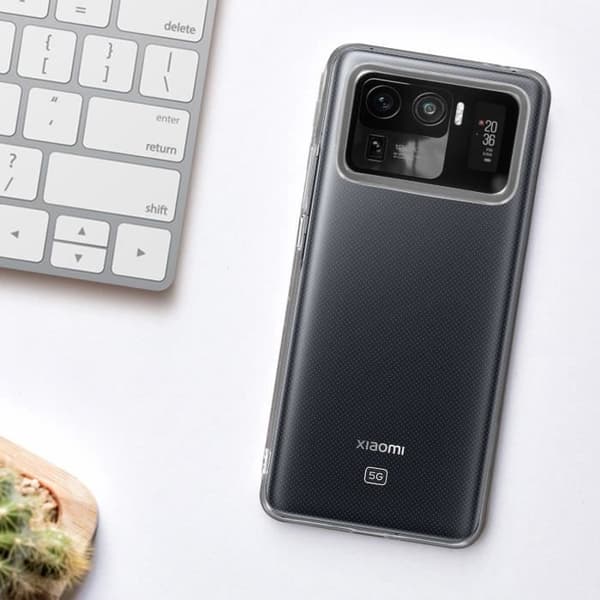 "Skydd - Xiaomi - Mi 11 Ultra 5G - Mjuk Silikon - Ultra-Tunn - Transparent Vit"