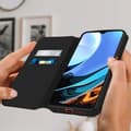 Miniatyrbild 3 av 4: Hölster - AVIZAR - Xiaomi Redmi 9T - Ekoskinn - Stöd funktion - Svart