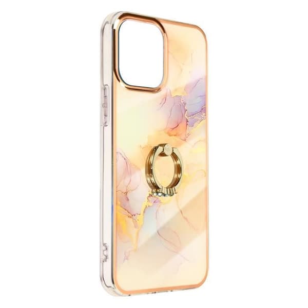 Skyddsskal - AVIZAR - iPhone 13 Pro - Marmor mönster - Måttlig - Hållring