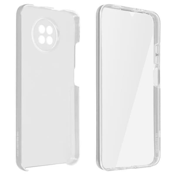 Coque - Xiaomi - Redmi Note 9T - Hårt Bakskydd - Mjuk Framsida - Vit