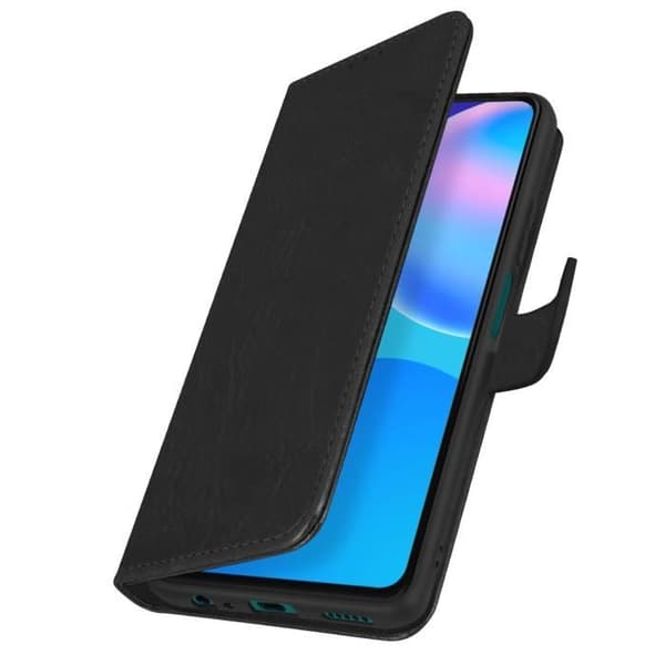 Étui Huawei P smart 2021 - AVIZAR - Skydd med kortfäste och stödfunktion - Svart