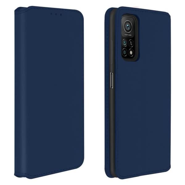 Hus - Xiaomi - Mi 10T / Mi 10T Pro - Fodral Folio - Ekologiskt läder - Blå