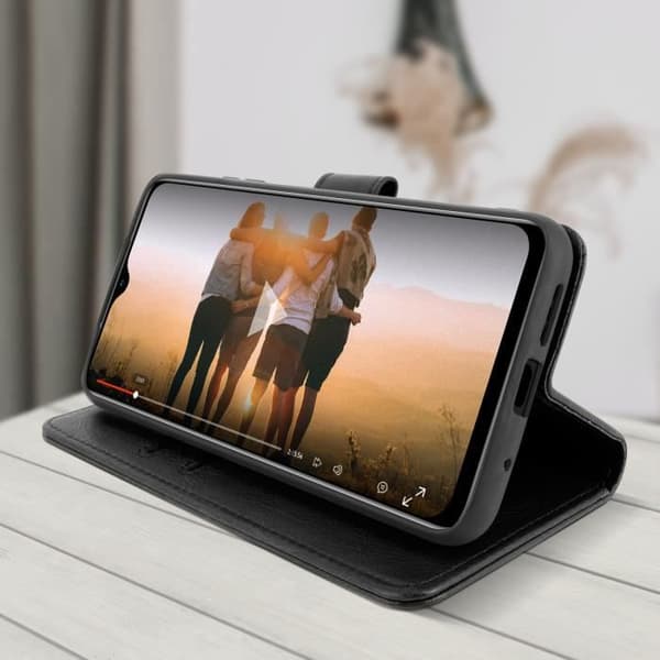Fodral - Xiaomi - Redmi 9T - Skydd med kortfack - Stödfunktion - Svart