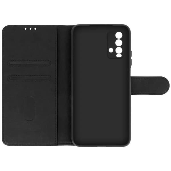 Fodral - Xiaomi - Redmi 9T - Skydd med kortfack - Stödfunktion - Svart