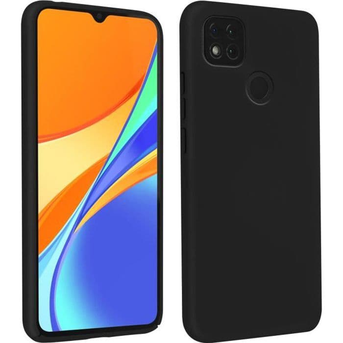 Xiaomi Redmi 9C Silikongelfodral Halvstyv Soft Touch Finish svart