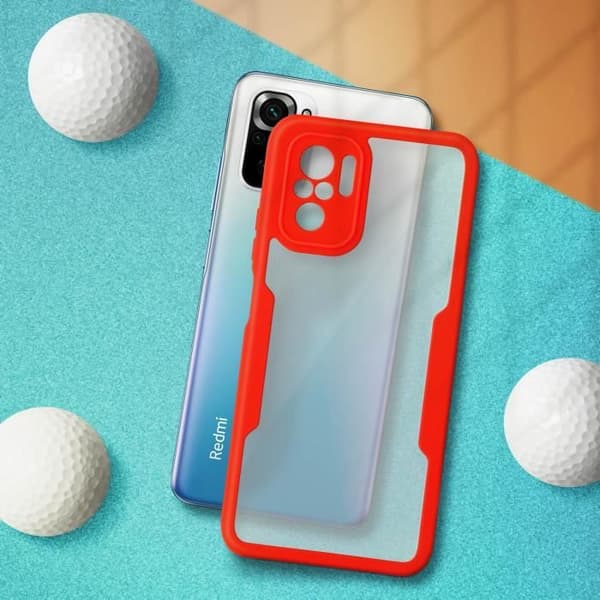 Coque - Xiaomi - Note 10 och 10S - Plexiglas - Polymer - Stötabsorberande - Röd