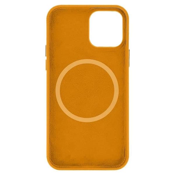Fodral - AVIZAR - Apple iPhone 12 Mini - Kohudsläder - Stötsäker - Gul