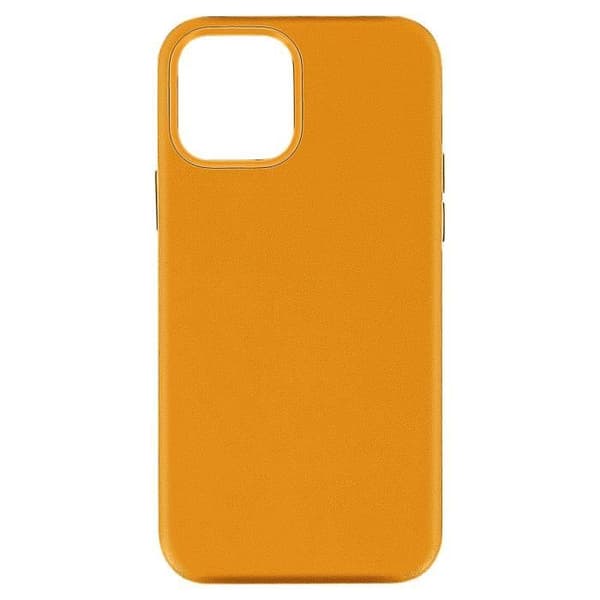 Fodral - AVIZAR - Apple iPhone 12 Mini - Kohudsläder - Stötsäker - Gul