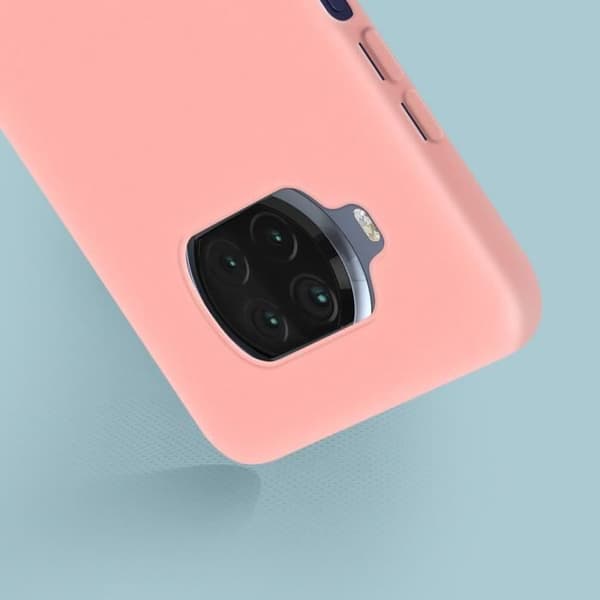 Skyddsfodral - AVIZAR - Xiaomi Mi 10T Lite - Flexibel silikon - Rosa - Mjuk finish