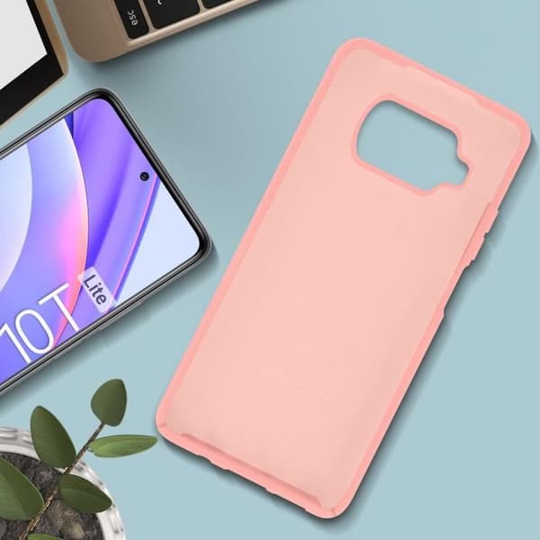 Skyddsfodral - AVIZAR - Xiaomi Mi 10T Lite - Flexibel silikon - Rosa - Mjuk finish