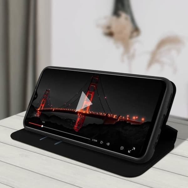 Fodral - Xiaomi - Redmi 9 - Eco-läder - Magnetisk flik - Stativfunktion