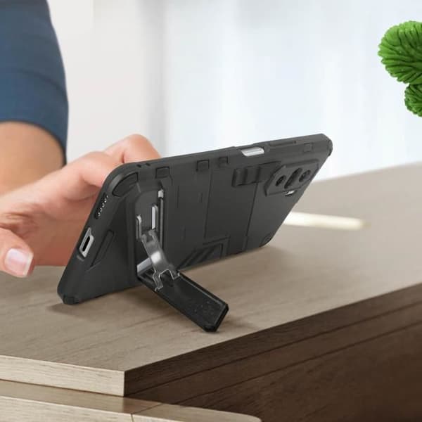 Coque Antichoc - Xiaomi - Kickstand II - Svart - Poco F3 - Mi 11i - Inbyggd ställning