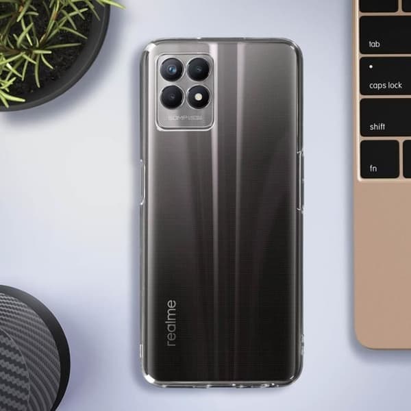 Skyddsskal - AVIZAR - Realme 8i - Mjuk - Transparent - Tunn och lätt