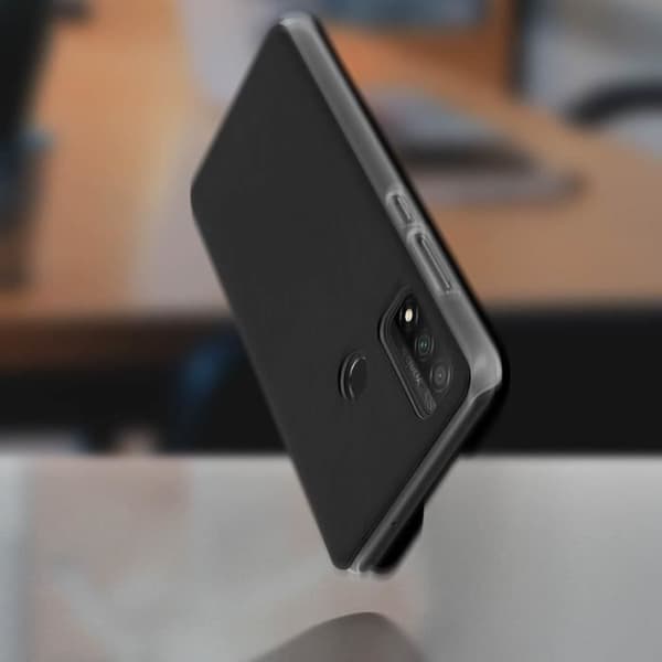 Huawei P smart 2020 Plånboksfodral - AVIZAR - Svart - Syntetisk - Lock - Slät