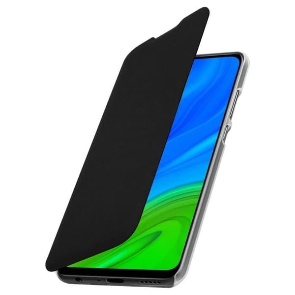 Huawei P smart 2020 Plånboksfodral - AVIZAR - Svart - Syntetisk - Lock - Slät