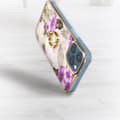 Miniatyrbild 4 av 4: Skal i skydd - AVIZAR - iPhone 12/12 Pro - Bi-material - Blommotiv - Hållring
