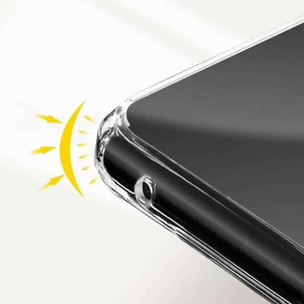 Fodral för Samsung A22 5G Mjukt silikonförstärkt hörn genomskinligt