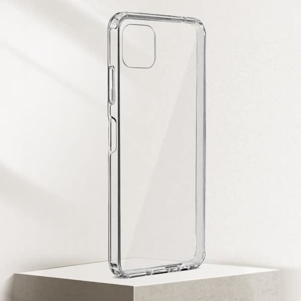 Fodral för Samsung A22 5G Mjukt silikonförstärkt hörn genomskinligt
