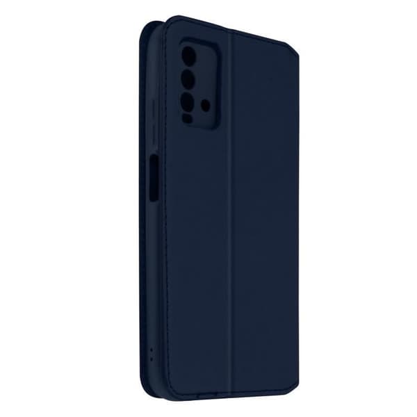 Hölster - Xiaomi - Redmi 9T - Fickfodral med folio - Mörkblå - Stödfunktion
