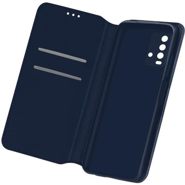 Hölster - Xiaomi - Redmi 9T - Fickfodral med folio - Mörkblå - Stödfunktion