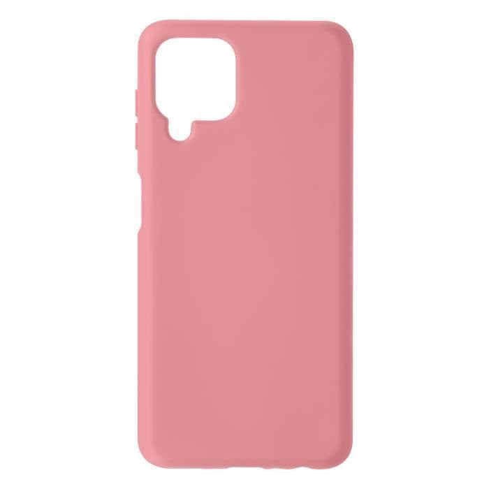 Samsung Galaxy A22 halvstyvt silikonfodral Soft Touch Fin finish Rosa