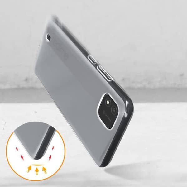 Skyddande skal - AVIZAR - Realme C11 2021 - Flexibelt silikongele - Genomskinlig - Tunn och lätt