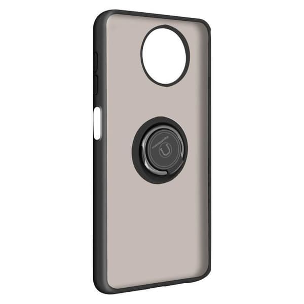 Coque - Xiaomi - Redmi Note 9T 5G - Bi-materia - Metallring - Stötsäker - Svart