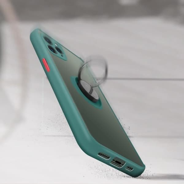 Skyddshölje - IPhone - 11 Pro - Bimateriell - Hållring - Metallisk finish