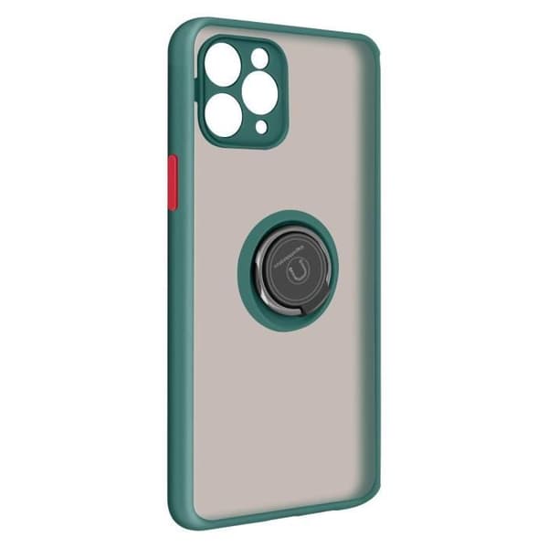 Skyddshölje - IPhone - 11 Pro - Bimateriell - Hållring - Metallisk finish