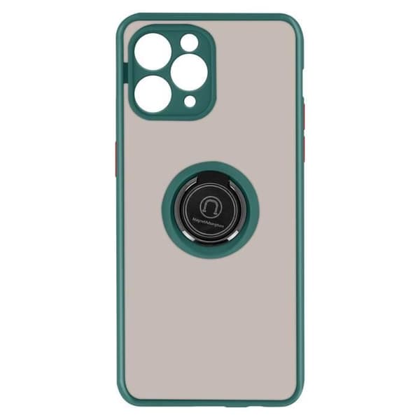 Skyddshölje - IPhone - 11 Pro - Bimateriell - Hållring - Metallisk finish