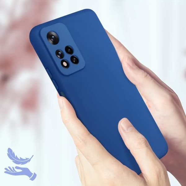 Skyddsskal - Xiaomi - Redmi Note 11 Pro Plus - Semi-hård silikon - Soft-touch - Blå