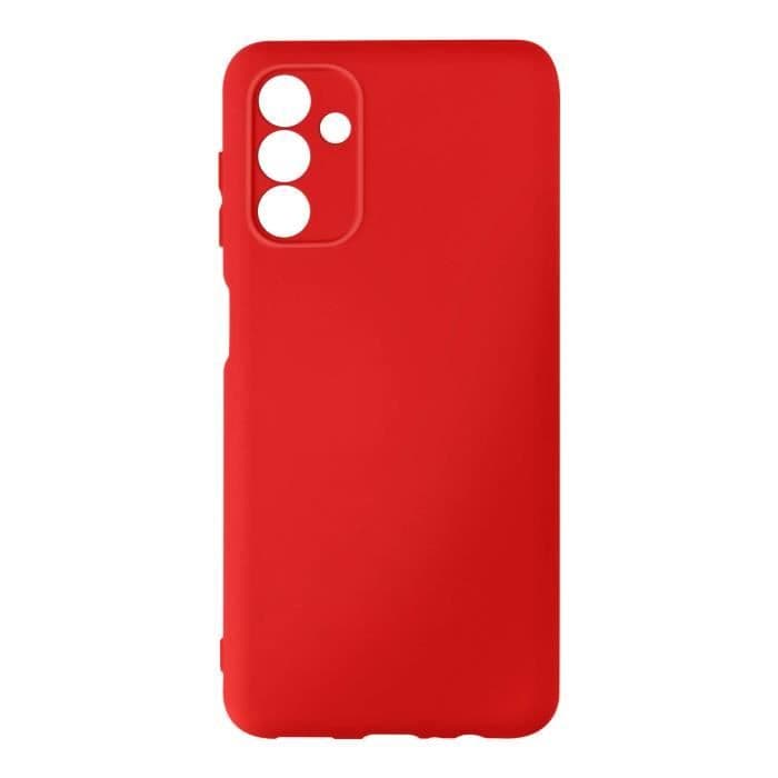 Samsung Galaxy A13 5G Fodral Halvstyv silikon Soft-touch Fin finish Röd