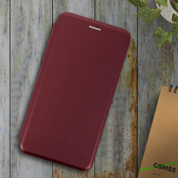 Smartphonefodral - AVIZAR - Universell - 5,4 till 6'' - Magnetisk - Kortfack - Bordeaux