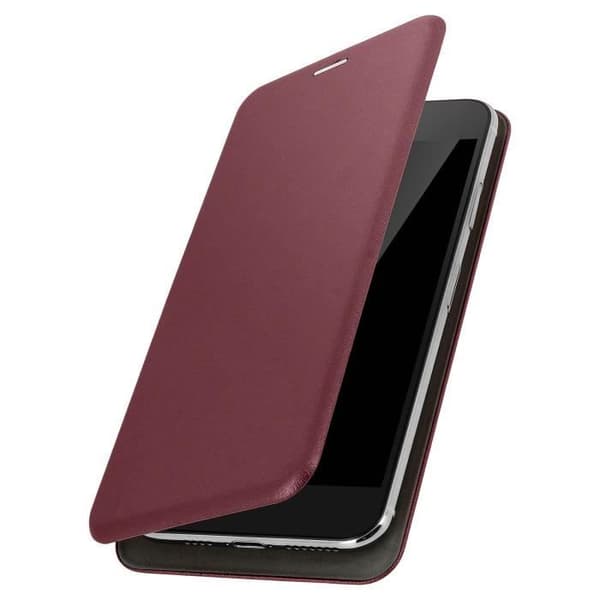 Smartphonefodral - AVIZAR - Universell - 5,4 till 6'' - Magnetisk - Kortfack - Bordeaux