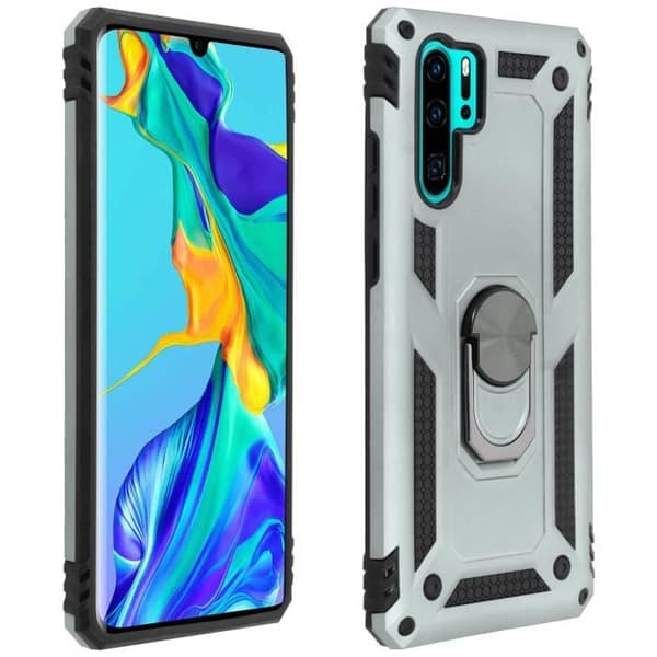 Coque - AVIZAR - Huawei P30 Pro - Bi-material - Styv och Mjuk - Videostöd