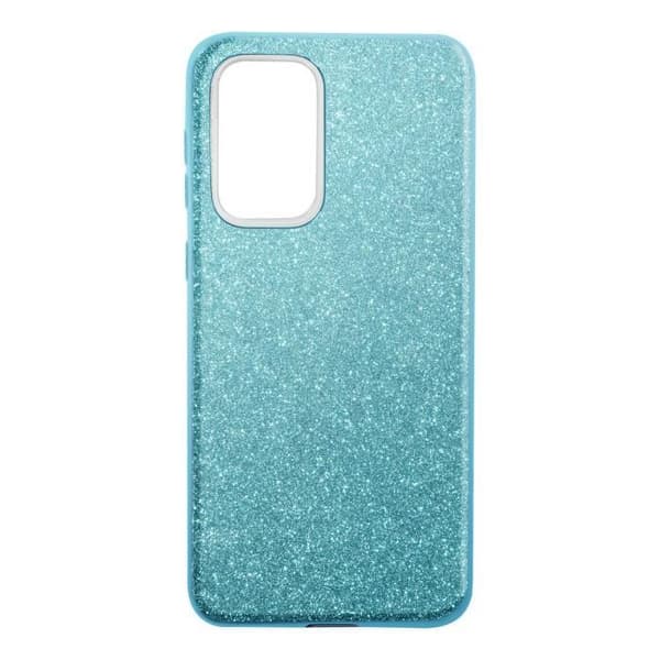 Samsung Galaxy A33 5G Glitter Leaf Halvstyvt avtagbart fodral blå