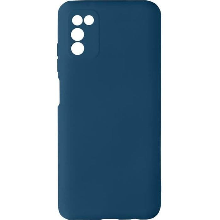 Samsung Galaxy A03s halvstyvt silikonfodral Soft-touch Fin Finish Blå