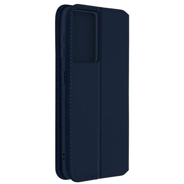 Folio Plånbok - AVIZAR - Samsung Galaxy S21 Ultra - Ekologisk läder - Nattblå - Stödfunktion