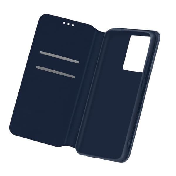 Folio Plånbok - AVIZAR - Samsung Galaxy S21 Ultra - Ekologisk läder - Nattblå - Stödfunktion