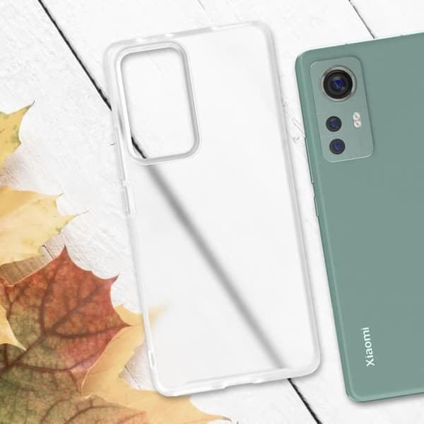 Skyddande skal - AVIZAR - Xiaomi 12 Pro - Transparent frostad - Mjuk - Ultratunn