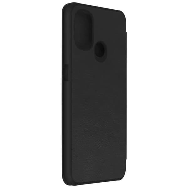 Cover OnePlus Nord N100 Folio Fodral Korthållare Äkta Läder Qin Nillkin svart Svart